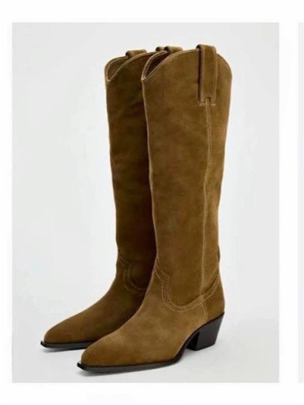 Zara Western Brown Boots